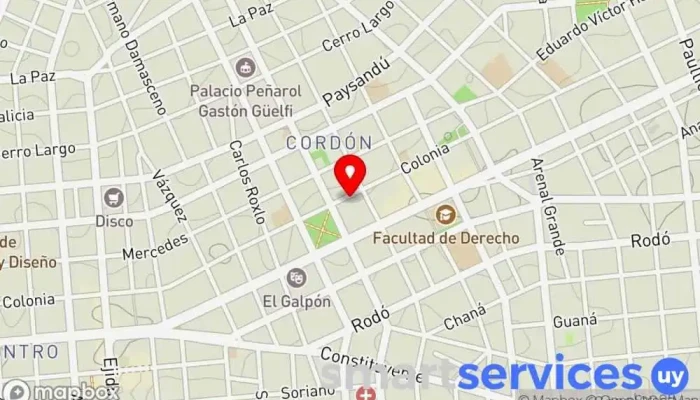 mapa de Óptica Comag Óptica en Montevideo
