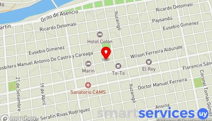 mapa de Optica Florida Óptica en Mercedes