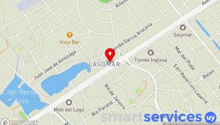 mapa de Óptica LENS Óptica en Ciudad de la Costa