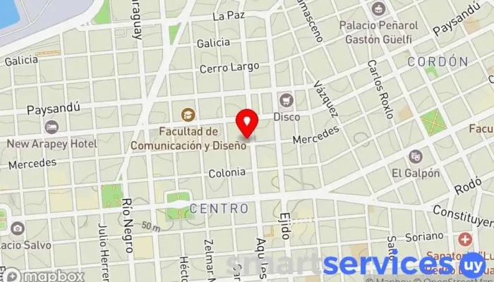 mapa de Optica Ver Test Óptica en Montevideo