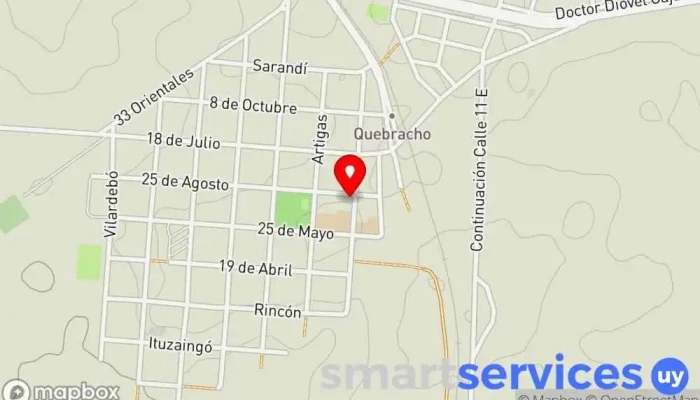 mapa de O.S.E QUEBRACHO Comercio en Quebracho