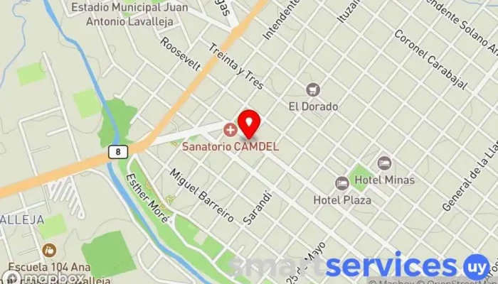 mapa de Panadería y Confitería Bardanca Panadería en Minas
