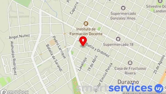 mapa de PORTALRURAL Agencia inmobiliaria en Durazno