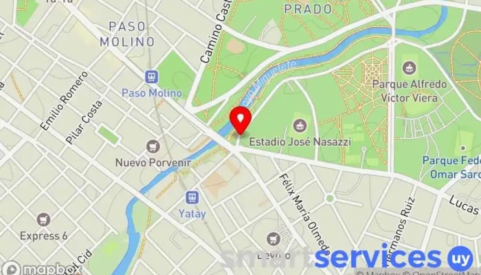 mapa de Pradotours MVD Agencia de viajes en Montevideo