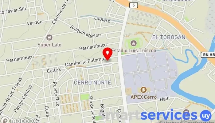mapa de ProCalcos Cartelería Agencia de publicidad, Comercio en Montevideo