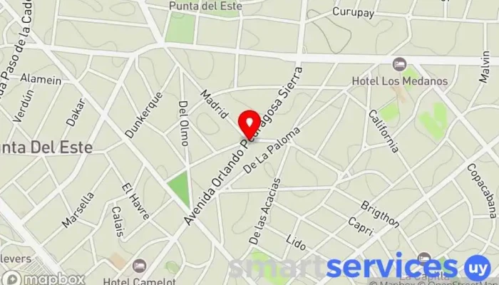 mapa de PropiedadesUY Agencia inmobiliaria en Punta del Este