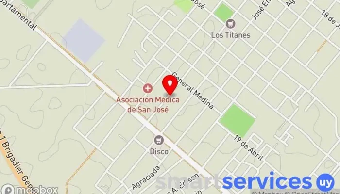 mapa de Psicodelia Tienda de ropa en Libertad