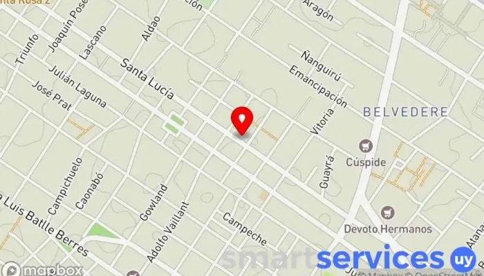 mapa de Publicity Agencia de publicidad en Montevideo
