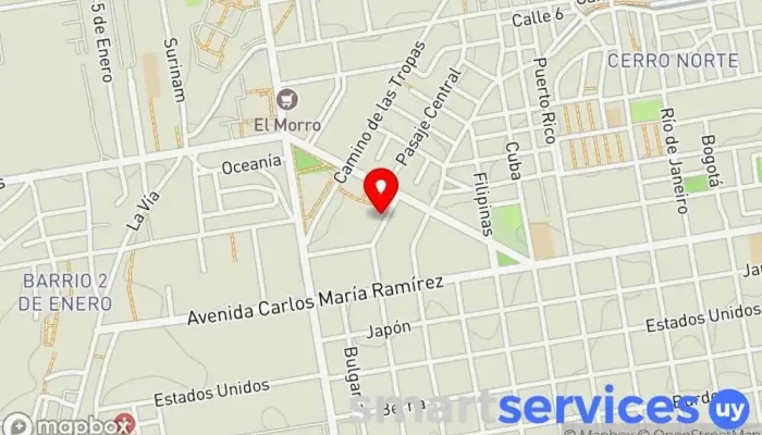mapa de Publimoto Agencia de publicidad en Montevideo