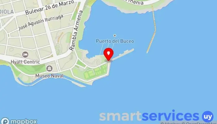 mapa de Puertito Del Buceo Puerto deportivo en Montevideo