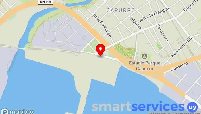mapa de Puerto Capurro - Terminal Pesquera Oficinas de empresa en Montevideo