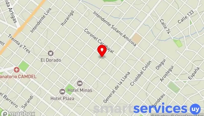 mapa de RB Seguros San Cristóbal Corredor de seguros en Minas