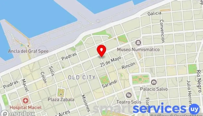 mapa de RedTravel Agencia de viajes en Montevideo