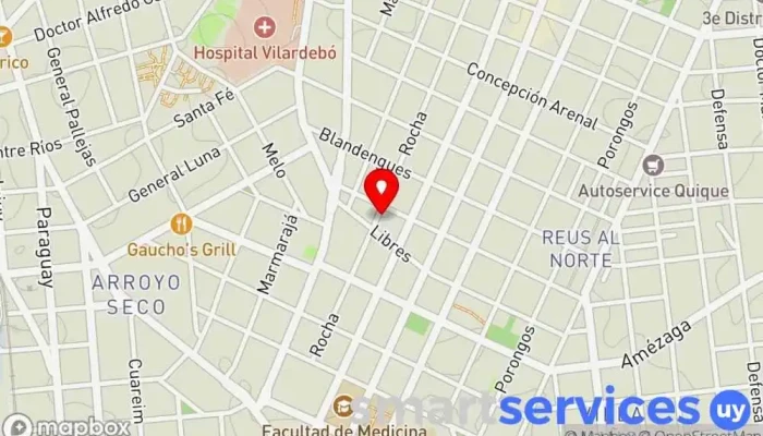 mapa de Remisat (Covi S.A) - Remises and Vans Servicio de transporte en Montevideo