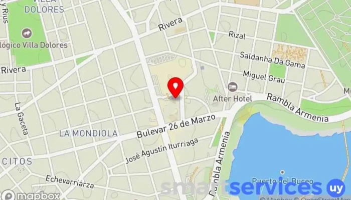 mapa de Remises La Española Servicio de transporte, Servicio de transporte con acompañante en Montevideo