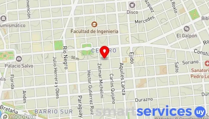 mapa de Remises Montevideo Uruguay Servicio de transporte en Montevideo