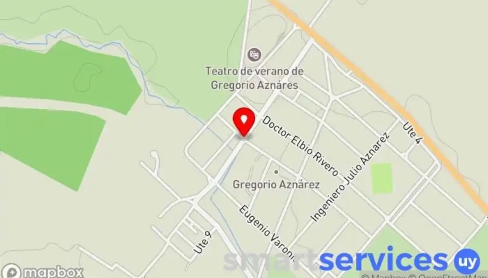 mapa de Remise/Taxi A tiempo Servicio de taxis en Gregorio Aznárez