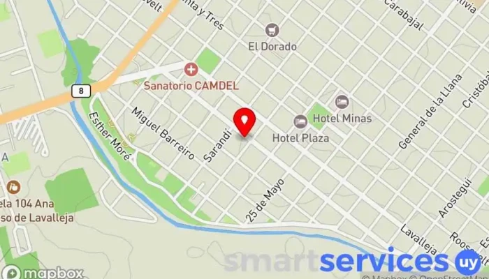 mapa de Rentall Agencia de alquiler de equipos en Minas