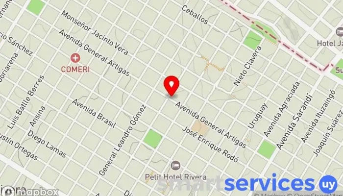 mapa de Rimasil Agencia de viajes en Rivera