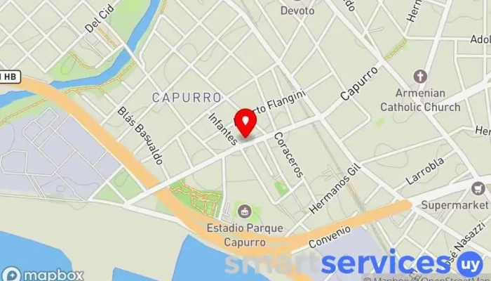 mapa de River asesores inmobiliarios Agencia de bienes inmuebles comerciales en Montevideo