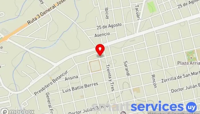 mapa de Ruimar,Comsa,Comca - Agencia Terminal San José Empresa de autobuses en San José de Mayo