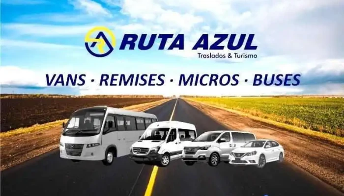Ruta Azul Uruguay Traslados Aeropuerto Transporte Personal Traslados Fiestas Eventos Turismo Remis Combis Vans Donde - Montevideo