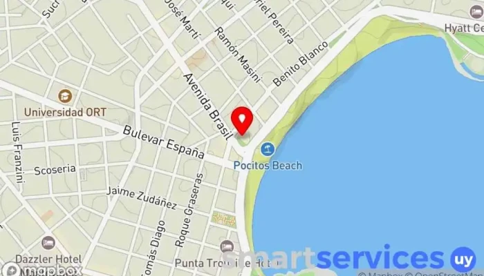 mapa de Rutatur Agencia de Viajes y Turismo - Pocitos Agencia de viajes en Montevideo