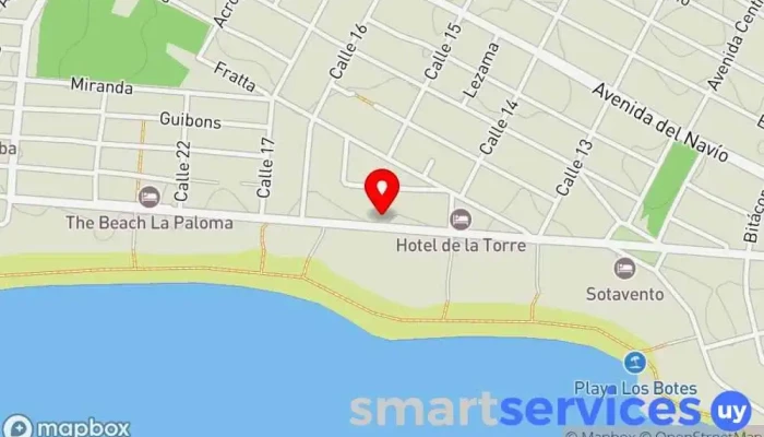 mapa de Sabai casas de playa Agencia de alquiler de alojamientos para vacaciones en La Paloma