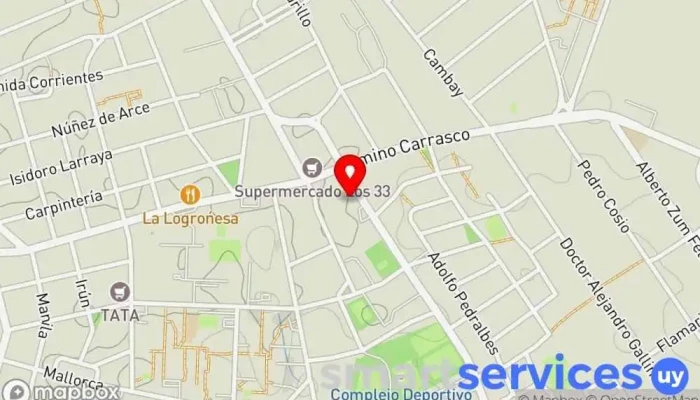 mapa de Salerno servicios opticos Óptica en Montevideo