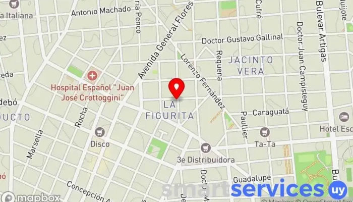 mapa de Sdi Servicios E Instalaciones Servicio de instalación eléctrica en Montevideo