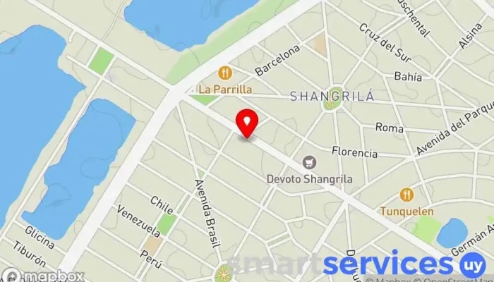 mapa de Shangrila Farmacia en Ciudad de la Costa