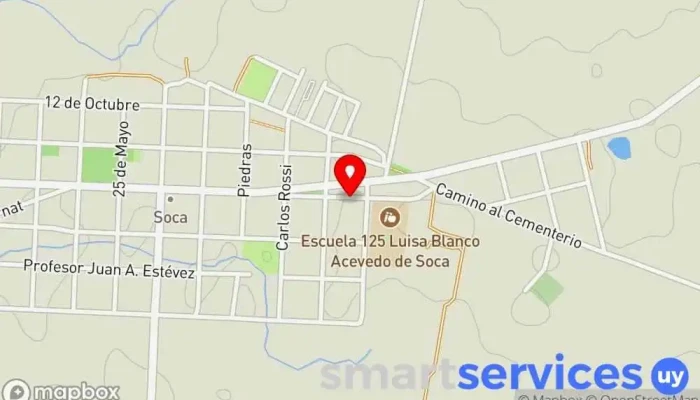 mapa de Soca Repuestos Taller mecánico en Soca