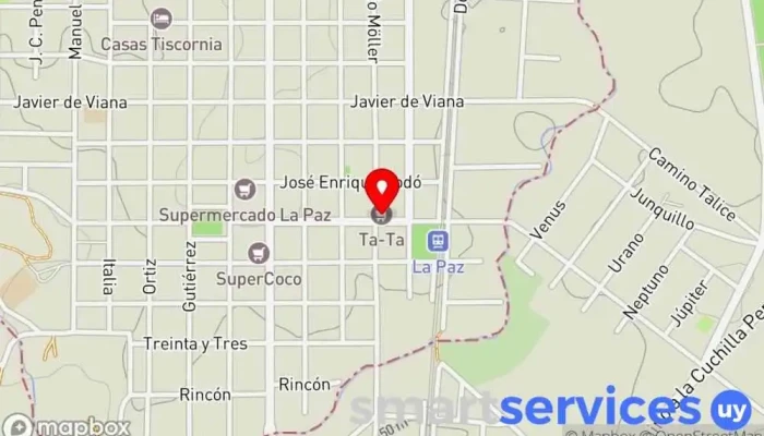 mapa de Sociedad Italiana La Paz Club social en La Paz