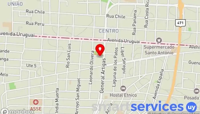 mapa de Supermercados El Dorado Supermercado en Chuy