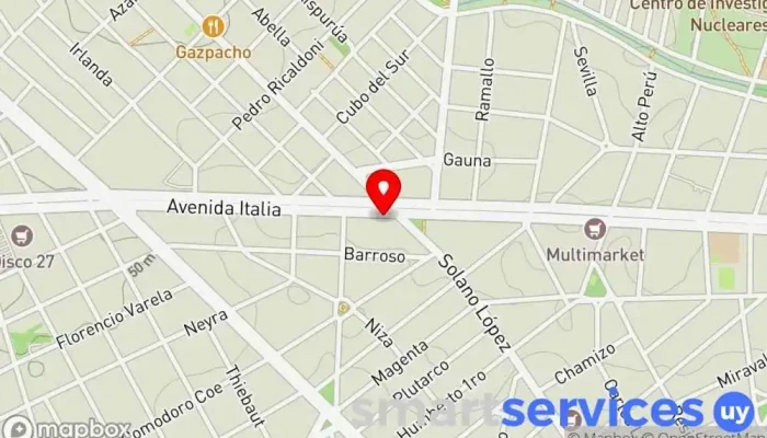 mapa de Ta-Ta Supermercado en Montevideo