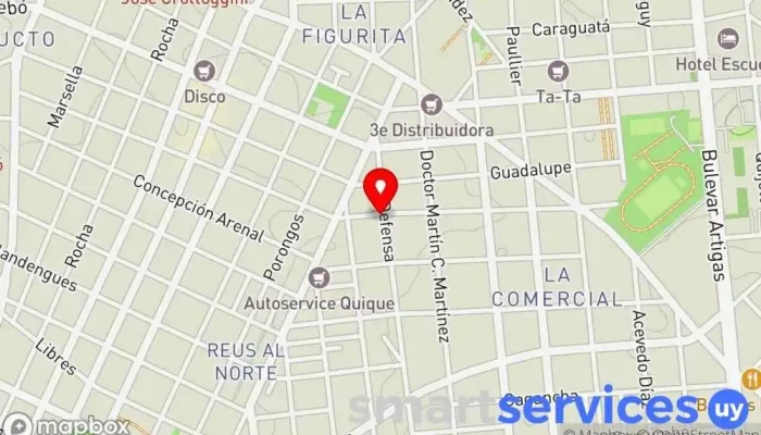 mapa de Técnico Instalador Ignacio González Electricista en Montevideo