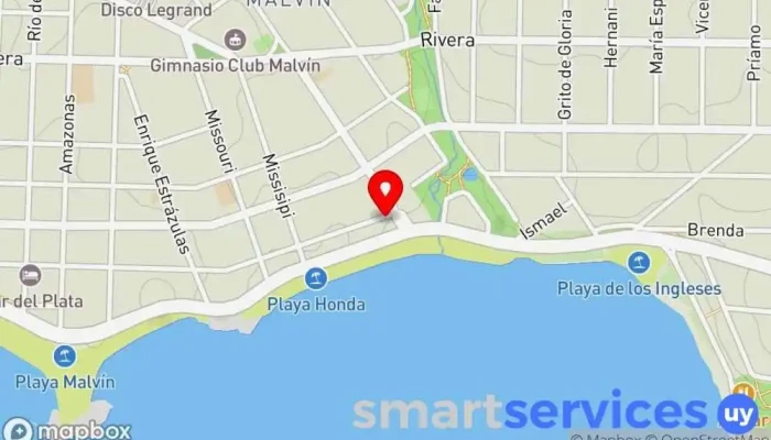 mapa de Terminal 526 Malvín - COME S.A. Servicio de transporte en Montevideo