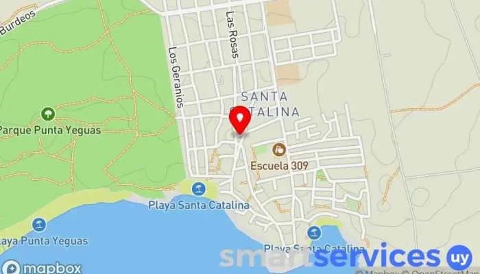 mapa de Terminal De Cutcsa Empresa de autobuses en Montevideo