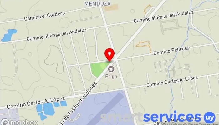 mapa de Terminal Mendoza e Instrucciones Estación de autobuses en Montevideo