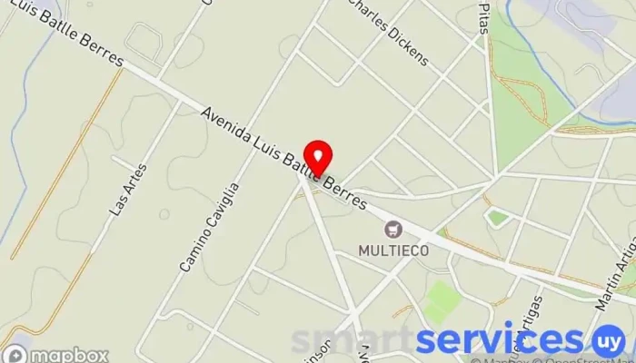 mapa de Terminal Paso de la Arena | STM Estación de autobuses en Montevideo