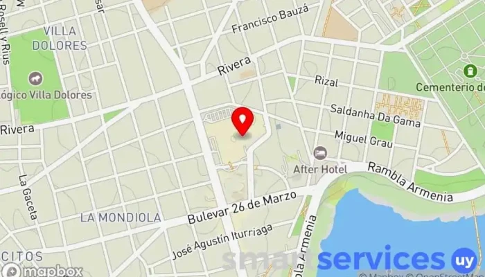 mapa de Tienda Viajes Agencia de viajes en Montevideo