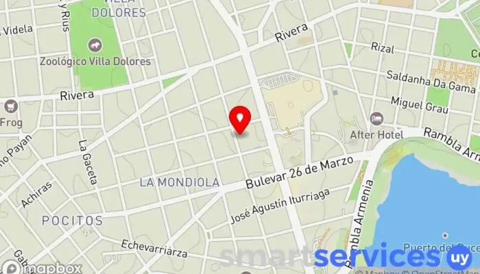 mapa de Tije.com Agencia de viajes en Montevideo