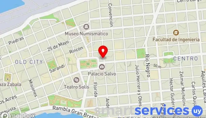 mapa de TipGroup Operador Mayorista - CVC Agencia de viajes en Montevideo