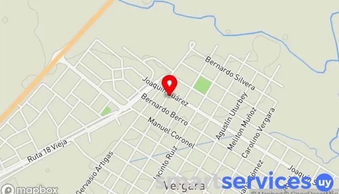 mapa de Tivosur Sa Oficinas de empresa en Vergara