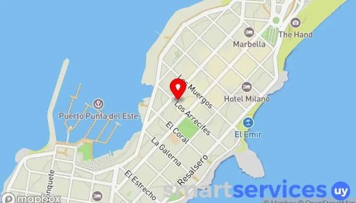 mapa de Tizado Propiedades Agencia inmobiliaria en Punta del Este