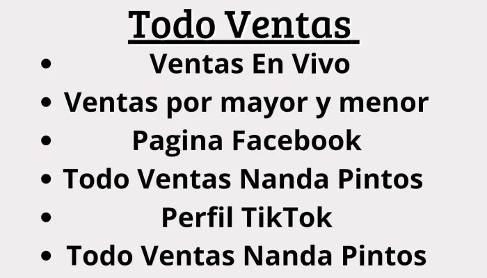 Todo Ventas Nanda Pintos - 12400 Montevideo
