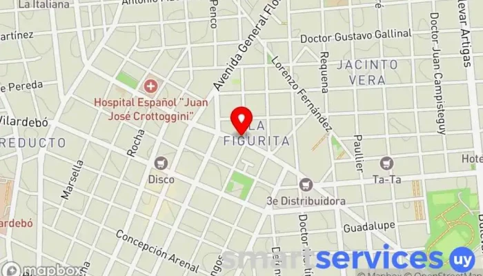 mapa de TODOPESCA Tienda de artículos de pesca en Montevideo