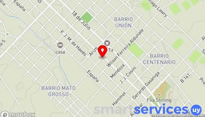 mapa de Tori Propiedades Agencia inmobiliaria en Fray Bentos