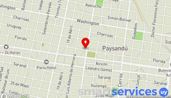 mapa de Torre de la Defensa Edificio de apartamentos en Paysandú