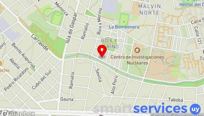 mapa de Traslatetour Agencia de visitas turísticas en Montevideo